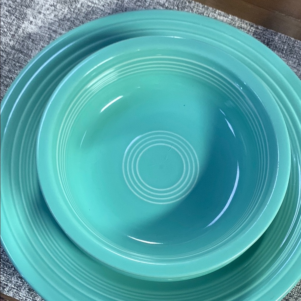 Fiesta Sea mist 5pcs Place Setting - Picture 2 of 10